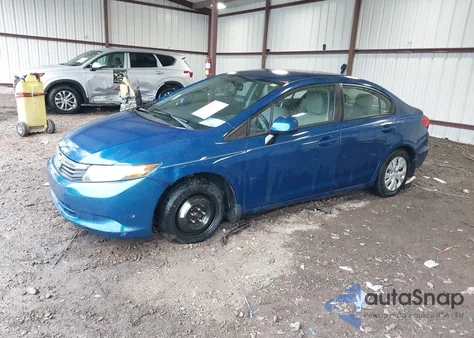 2012 Honda Civic Lx from USA, damaged, VIN 19XFB2F54CE018368